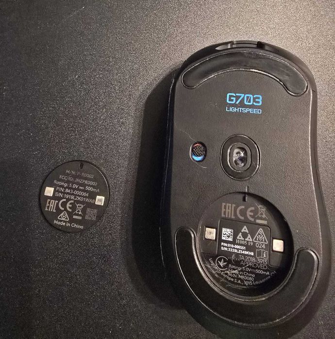 Logitech G Pro X Superlight alb + G703 negru + PowerPlay