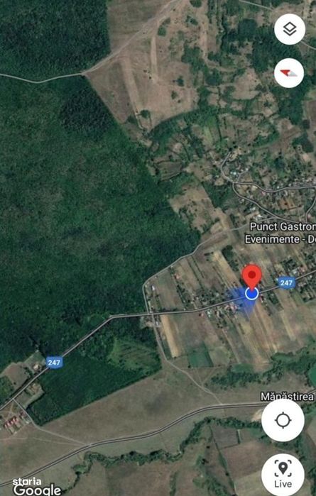 Teren de vânzare – Dobrovăț, jud. Iași – 5370 m², deschidere 21,6 ml