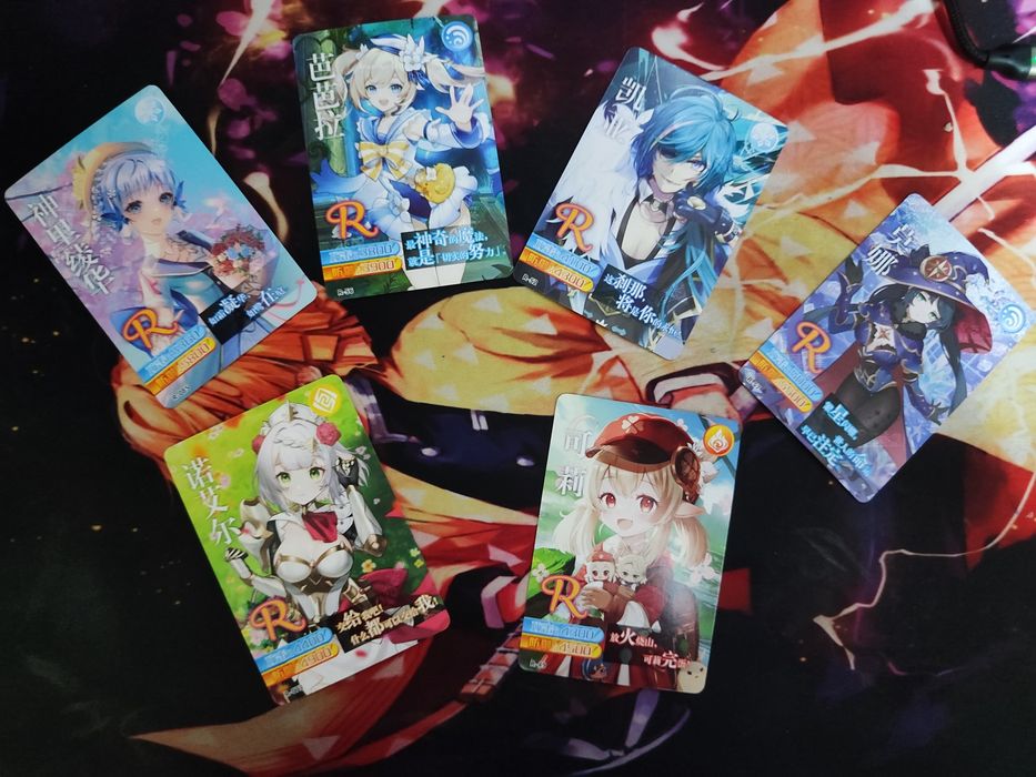 Коллекционные карточки по игре Genshin impact