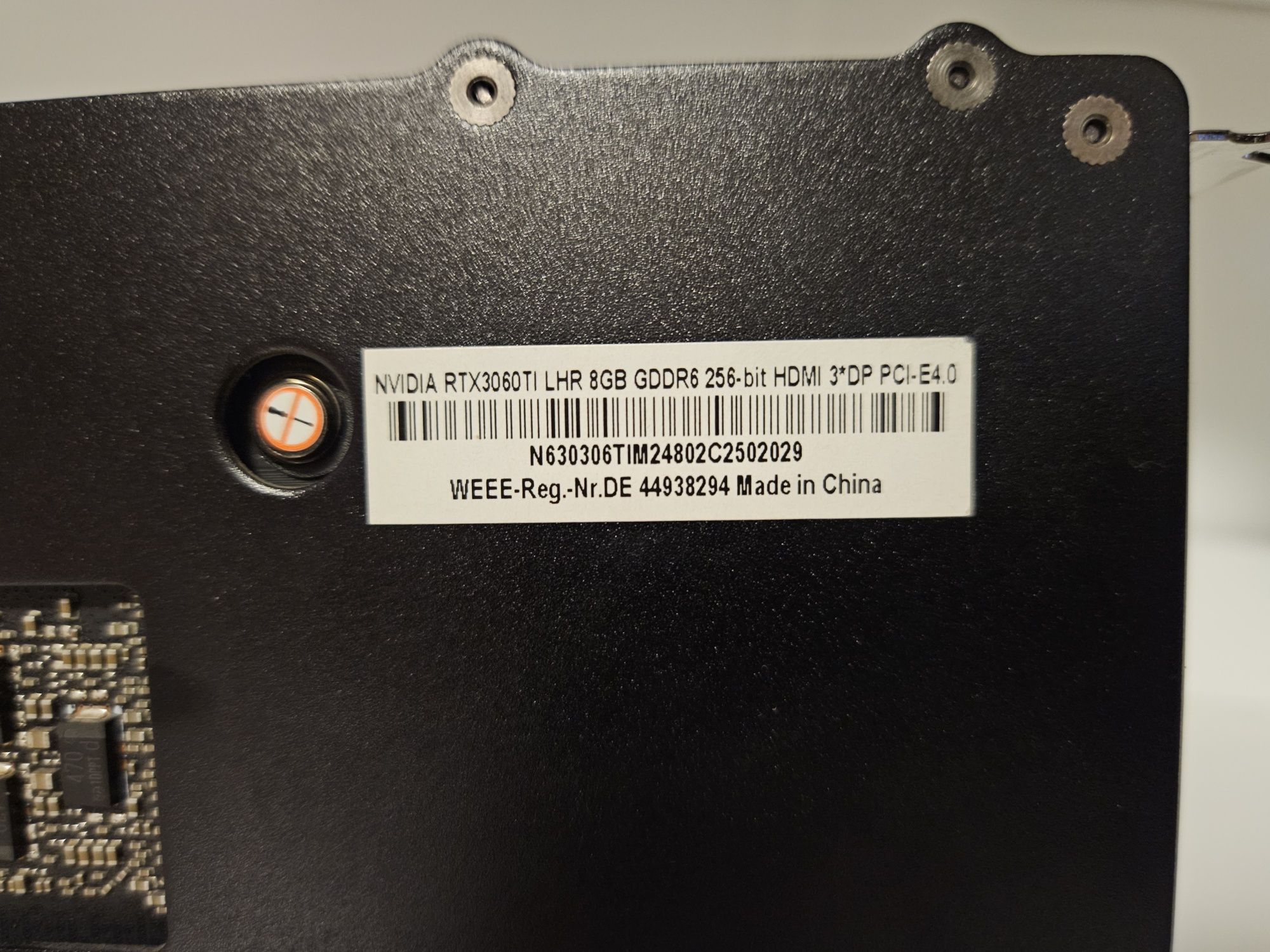 Видеокарта Manli GeForce RTX3060Ti LHR 8GB.