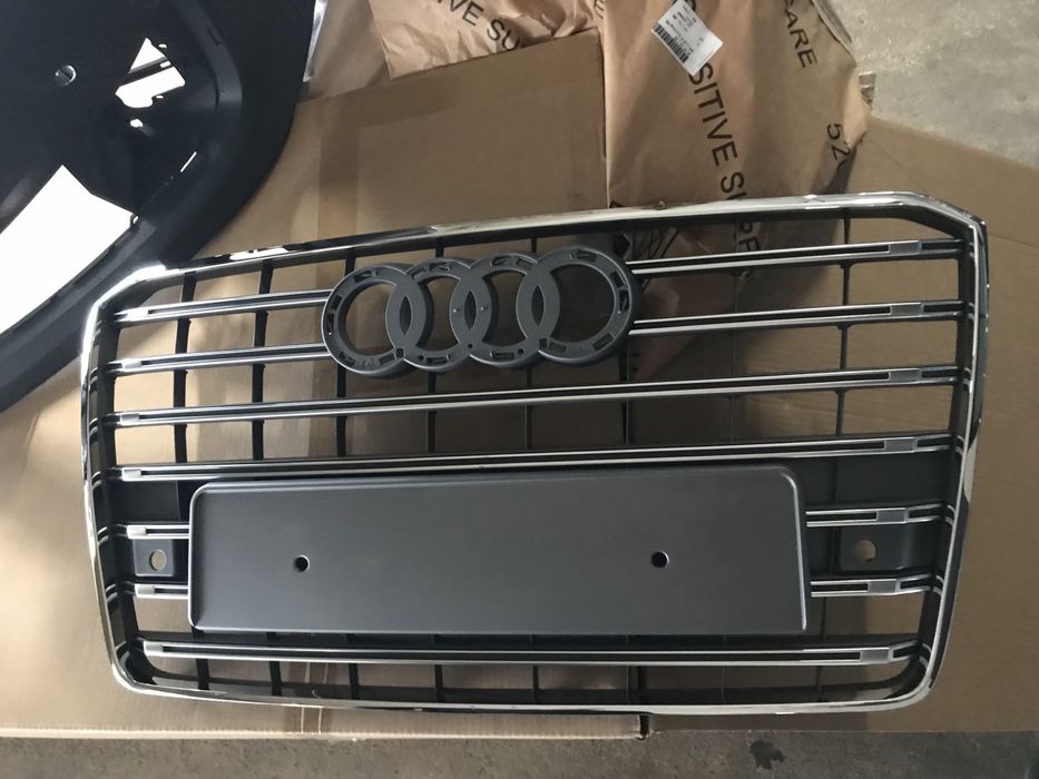 Предна броня Ауди С8 решетка Audi S8 4H matrix маска Д4 4.2 ротор