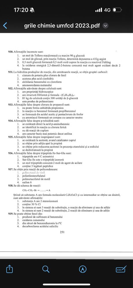 Grile chimie umfcd 2023 pdf