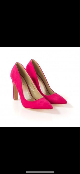 Vand pantofi stiletto fucsia  roz botinelli 37