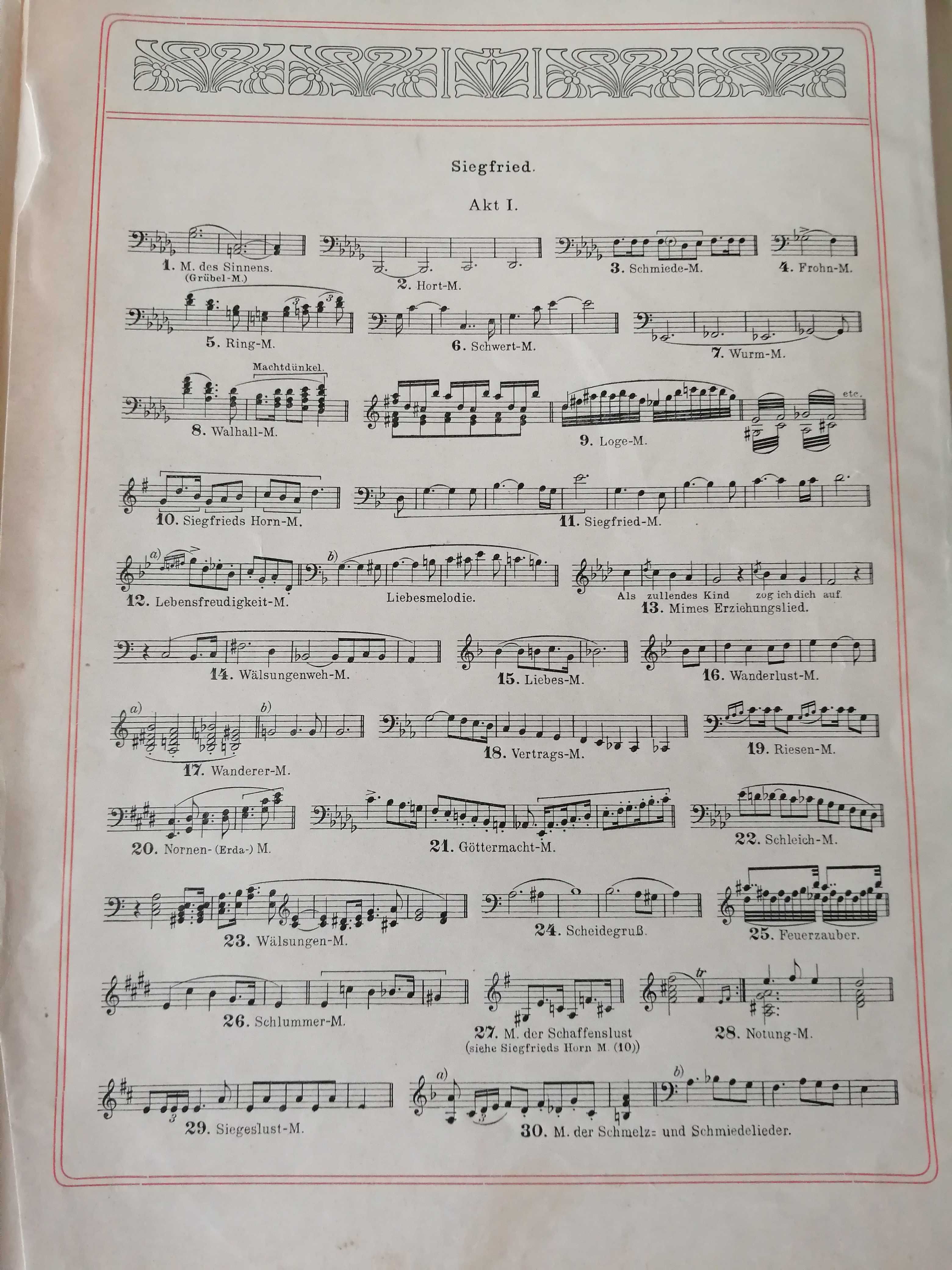 Partitura muzicala- R.Wagner- SIGFRIED, cu acompaniament de pian
