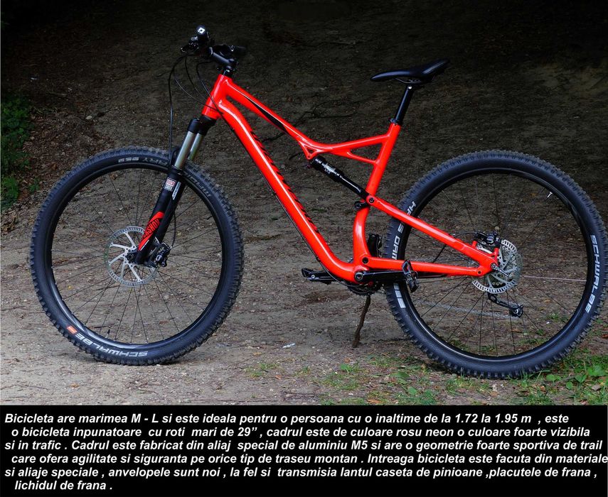 Full suspension - SPECIALIZED  CAMBER  rorti  29"  M -L  Dotari de top