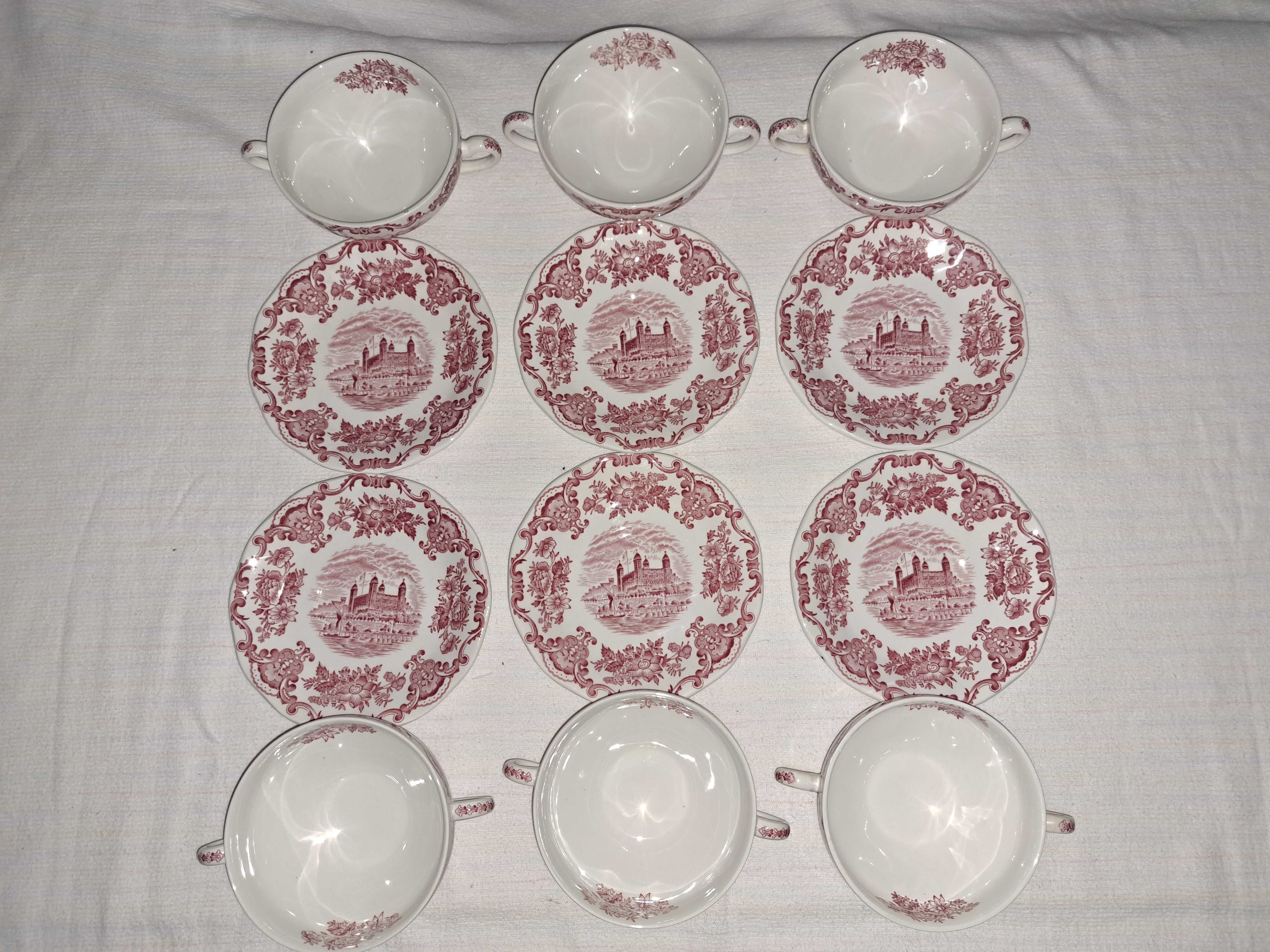 set cesti portelan englezesc Royal Homes of Britain 6 persoane