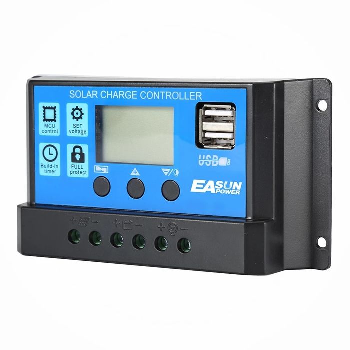 Controler Solar PWM Regulator 390W-12V, 780W-24V 30A, 2 X USB SI LCD