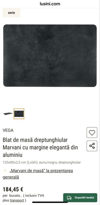 Blat masa 120x80 cm