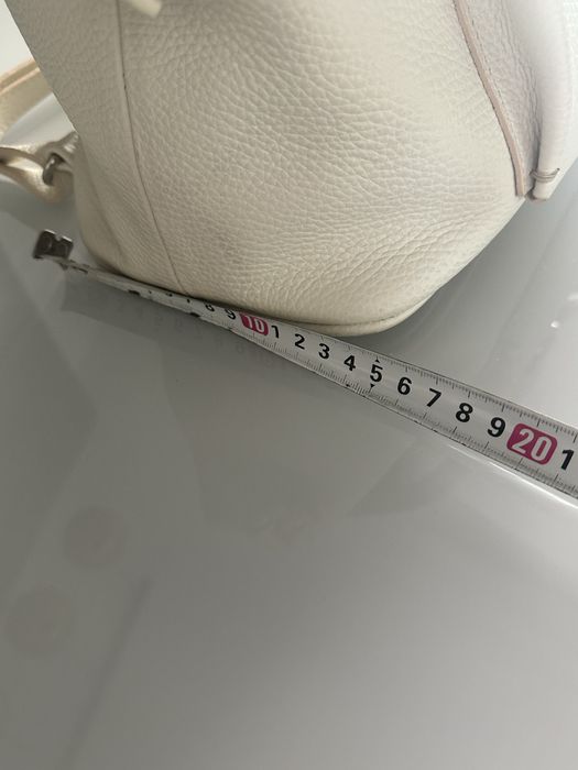 Rucsac piele naturala alb, Iutta