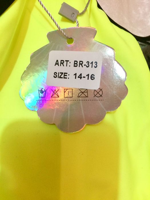 Costum de baie verde neon