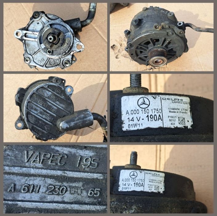 Piese anexe motor mercedes 2.2 cdi w203 electromotor turbina EGR