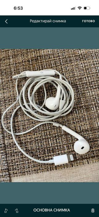 Оригинални Apple EarPods слушалки с микрофон за Apple устройства