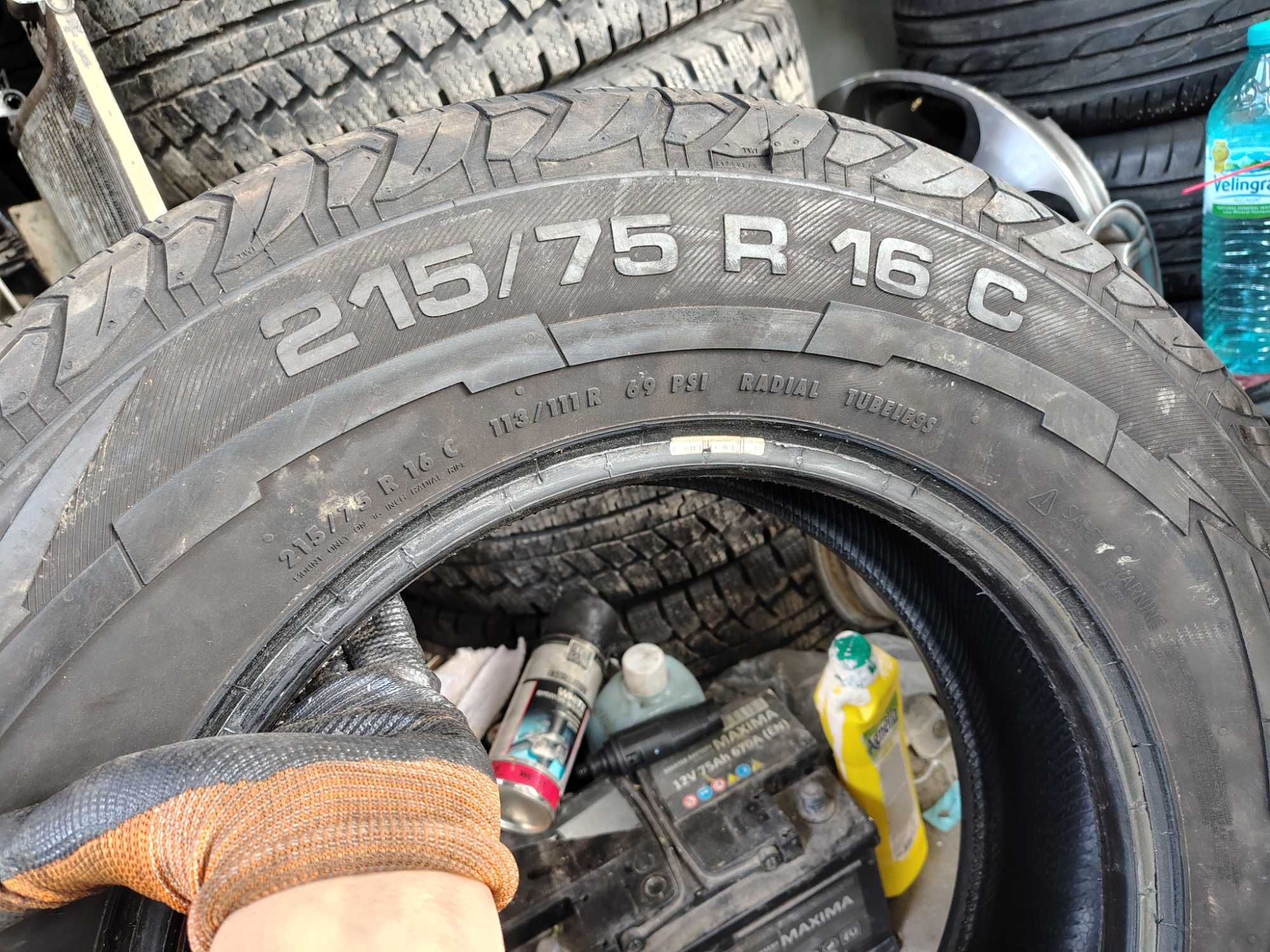 4бр.летни гуми UNIROYAL 215 75 16C DOT17 цена за брой