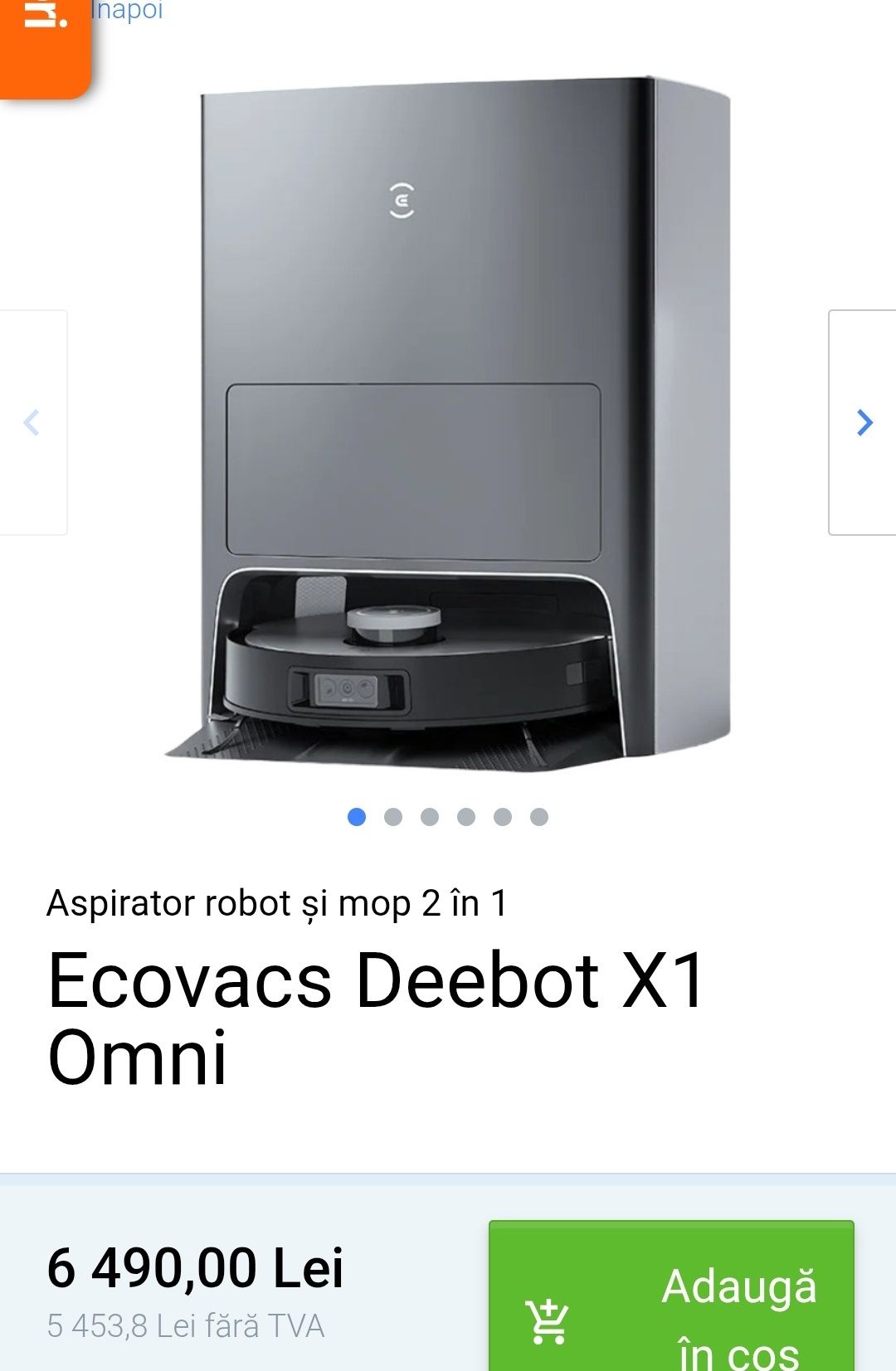 Robot aspirator Ecovacs Deebot X1 Omni