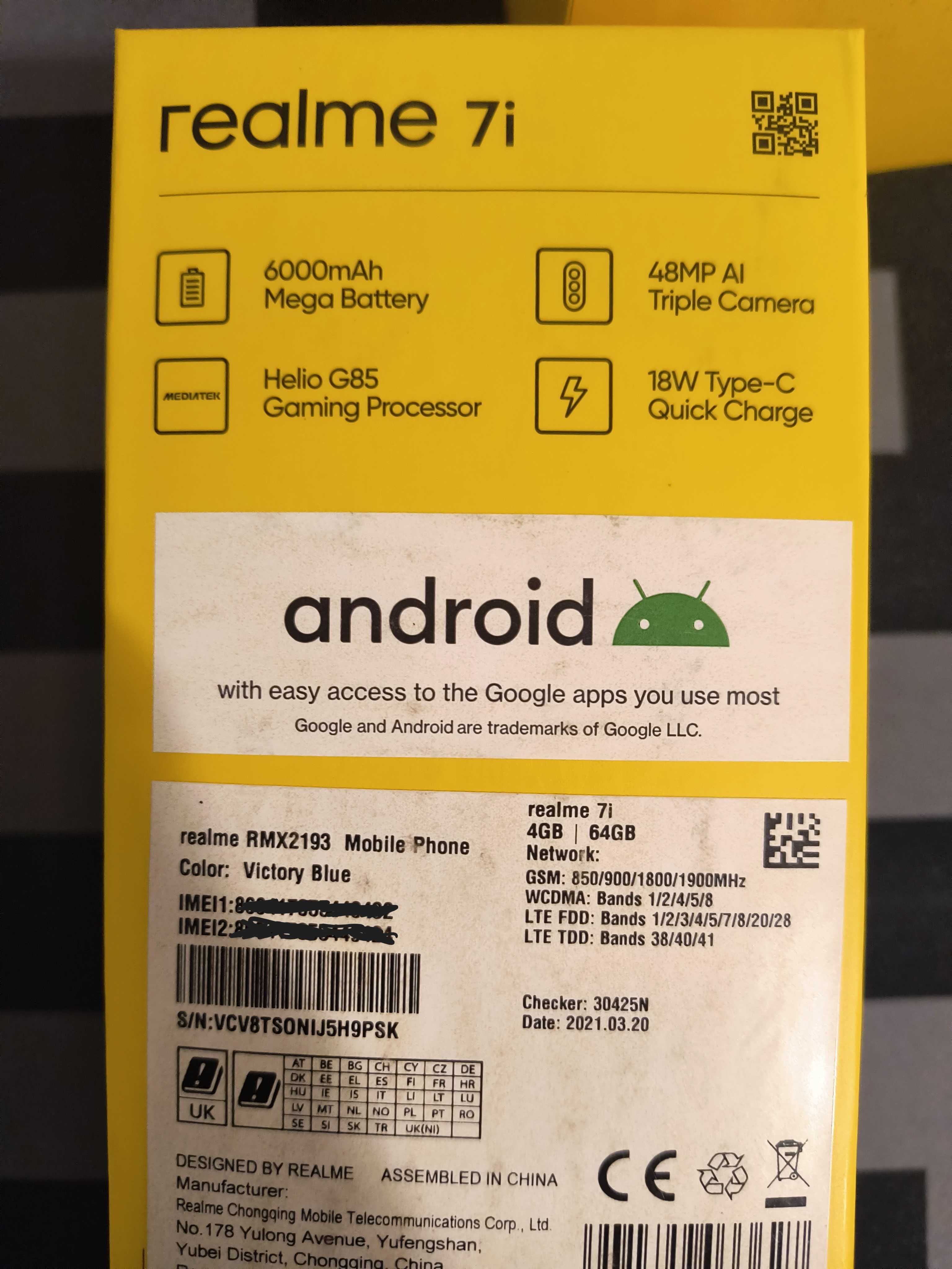 Телефон Realme 7i