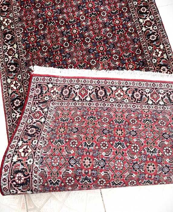 Superb covor persan/traversa-Bidjar-lana-matase-manual-Franta