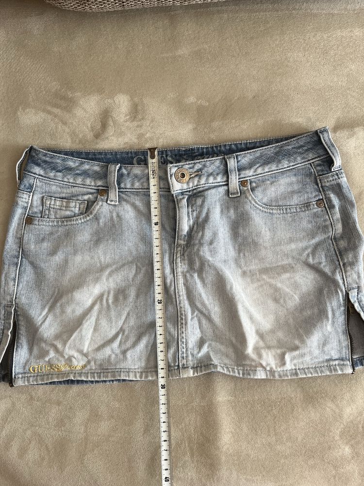 Къса оригинална дънкова пола на Guess/Гес-26номер