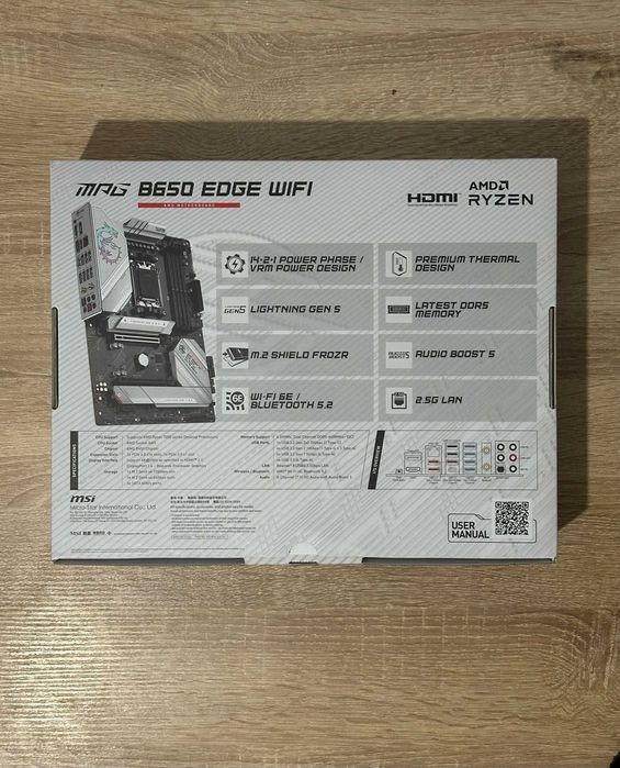 игровой компьютер AMD RYZEN 7800x3d MSI MPG B650 EDGE WiFi
