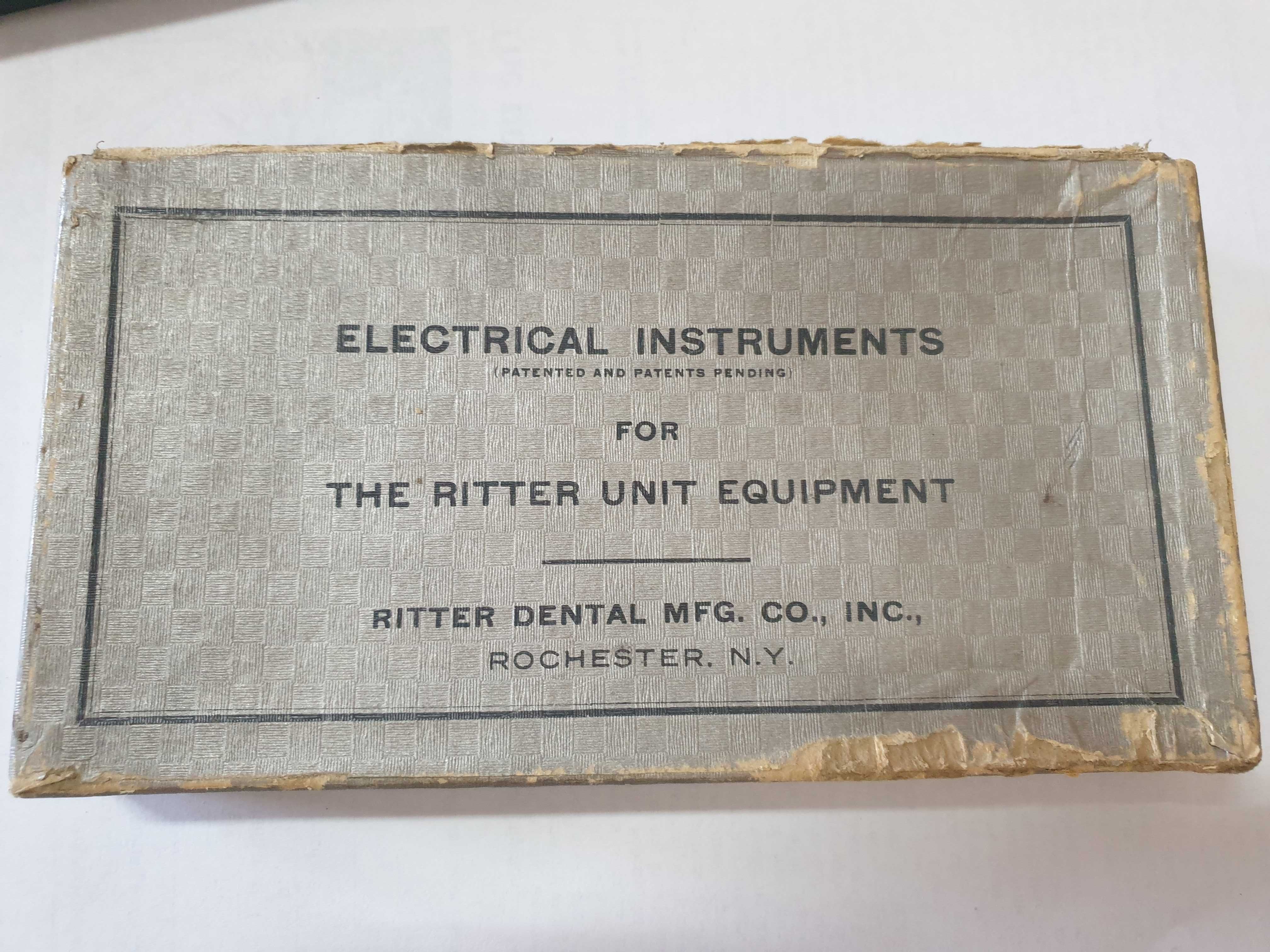 Set instrumente electrice dentare vintage,circa 1920,marca Ritter