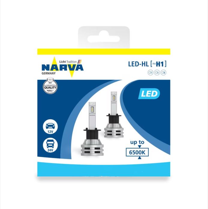 Крушки Narva LED H1, H3, H4,H7, H11, HB3/4 Range performens
