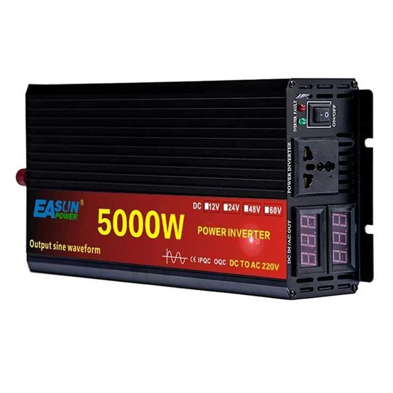 Invertor EASUN cu Undă Sinusoidală Pură DC 24V /AC220V Putere 5000W