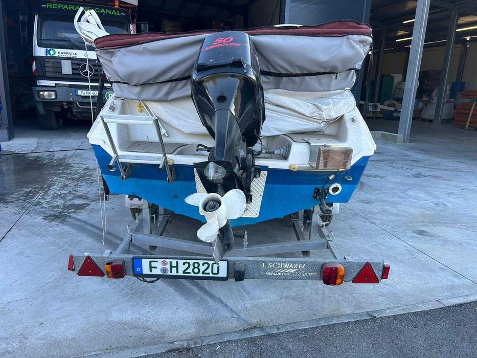 Șalupă Quicksilver Commander 425 + barcă gonflabilă Talamex