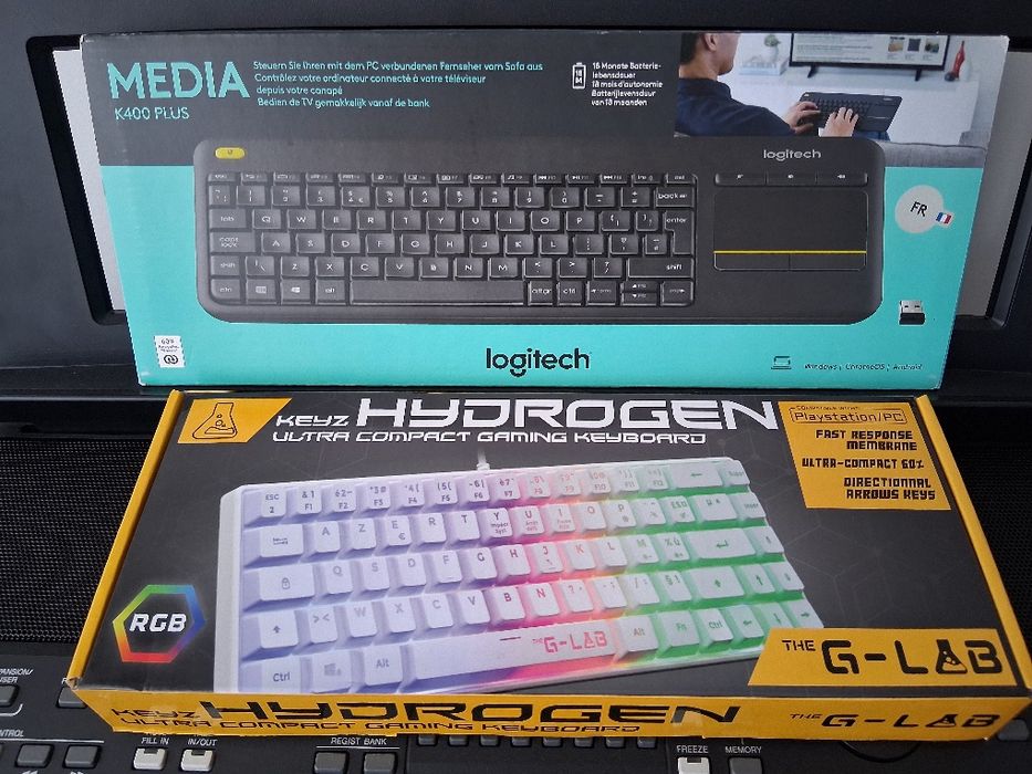 SIGILATA Tastatura gaming RGB Hydrogen Keyz G-Lab Logitech K400 Plus
