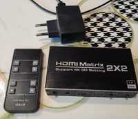 HDMI splitter, коммутатор для ТВ (переключатель hdmi входов-выходов)
