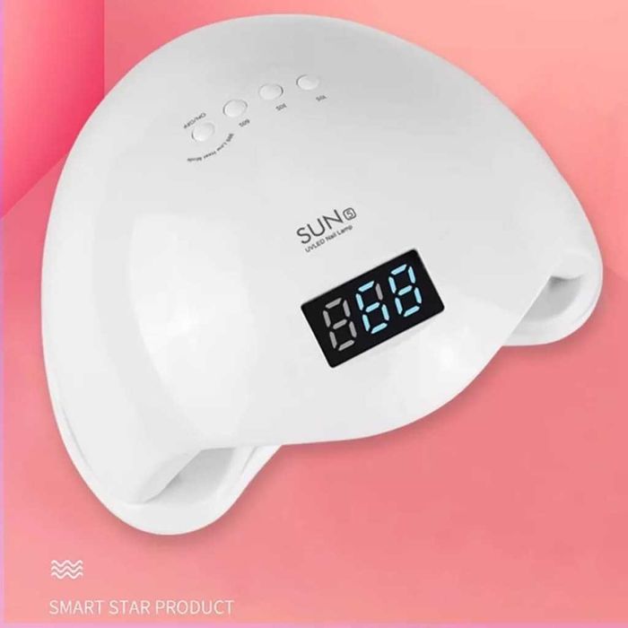 Елегантна и компактна UV LED лампа за нокти SUN5 с висока мощност-48W