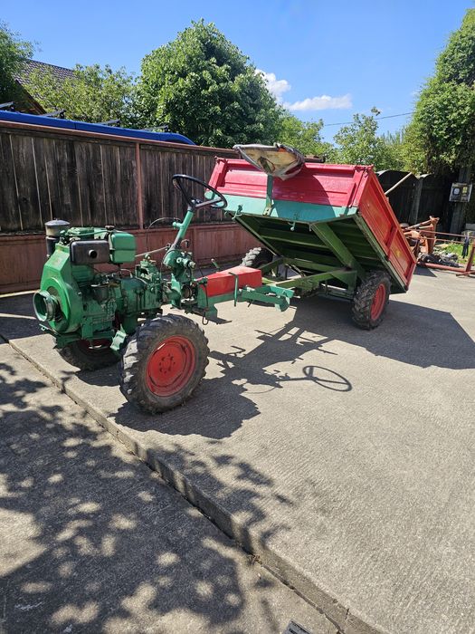 Motocultor 13cv, accesorii, remorca disel