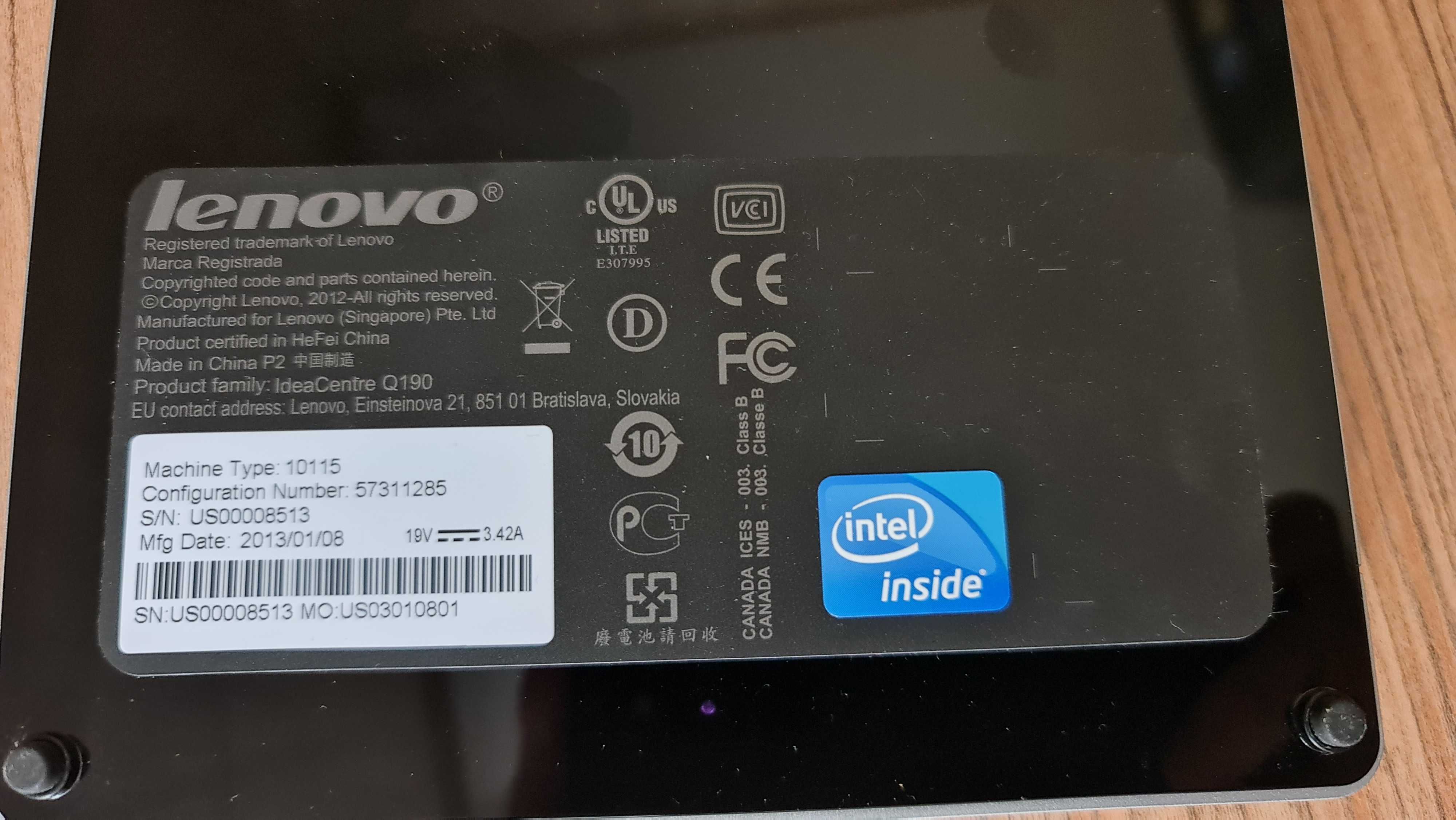 Sistem Mini PC Lenovo Q190 Intel Celeron 1.5GHz, 4GB, 128GB SSD