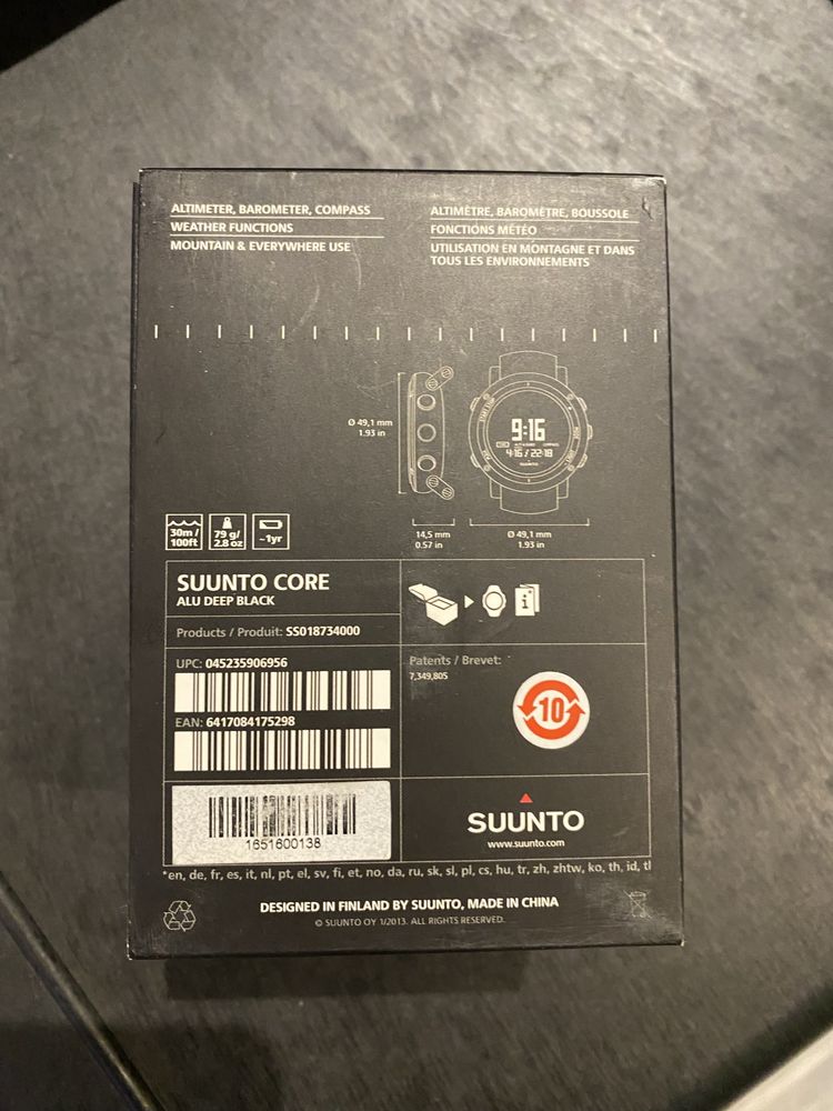 SUUNTO CORE alu deep black Спортен часовник