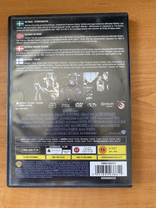 Batman Returns DVD