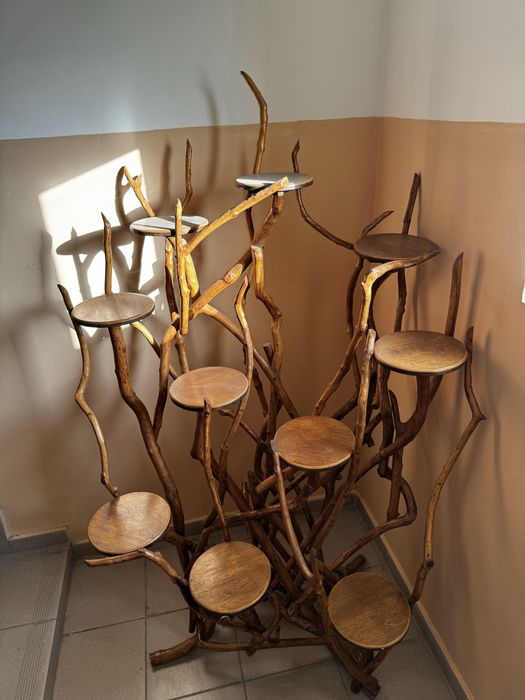 деревянный подставка для цветов