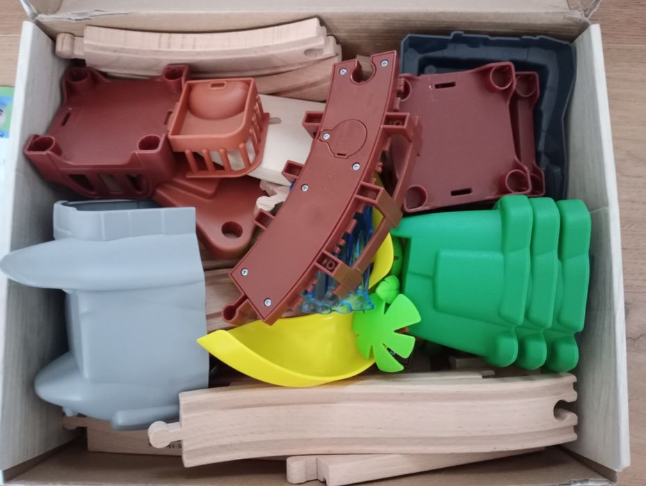 Set trenulet din lemn Playtive Lidl