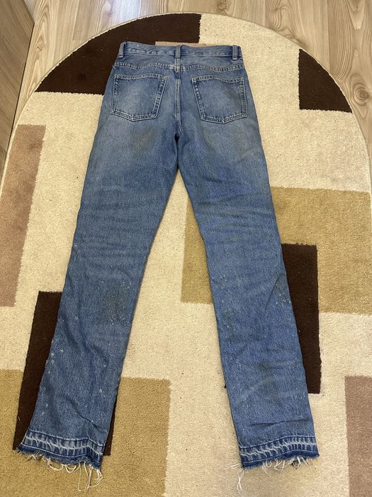 blugi zara flared fermoar