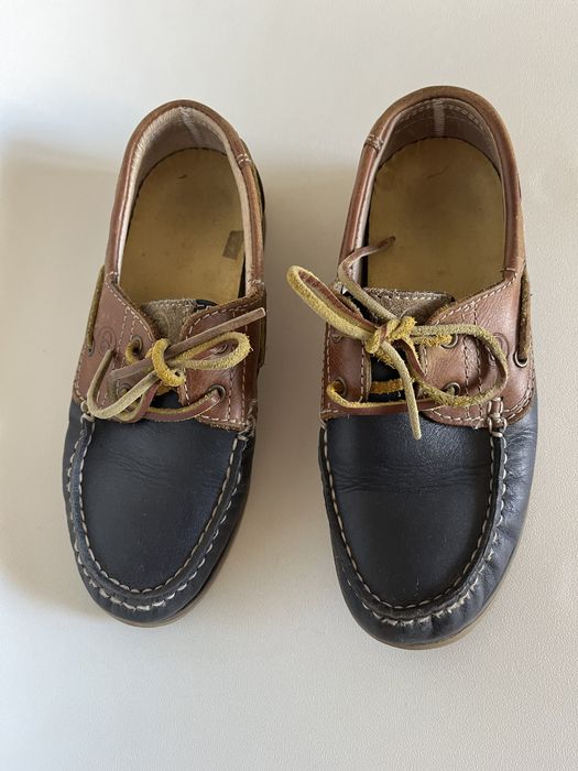 Момчешки кожени мокасини 32 номер