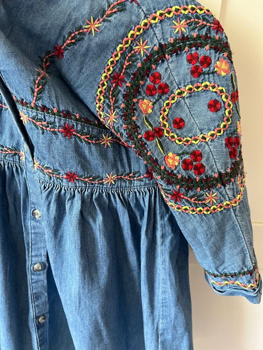 Дънкова рокля ZARA & Рокля PEPE JEANS  122см