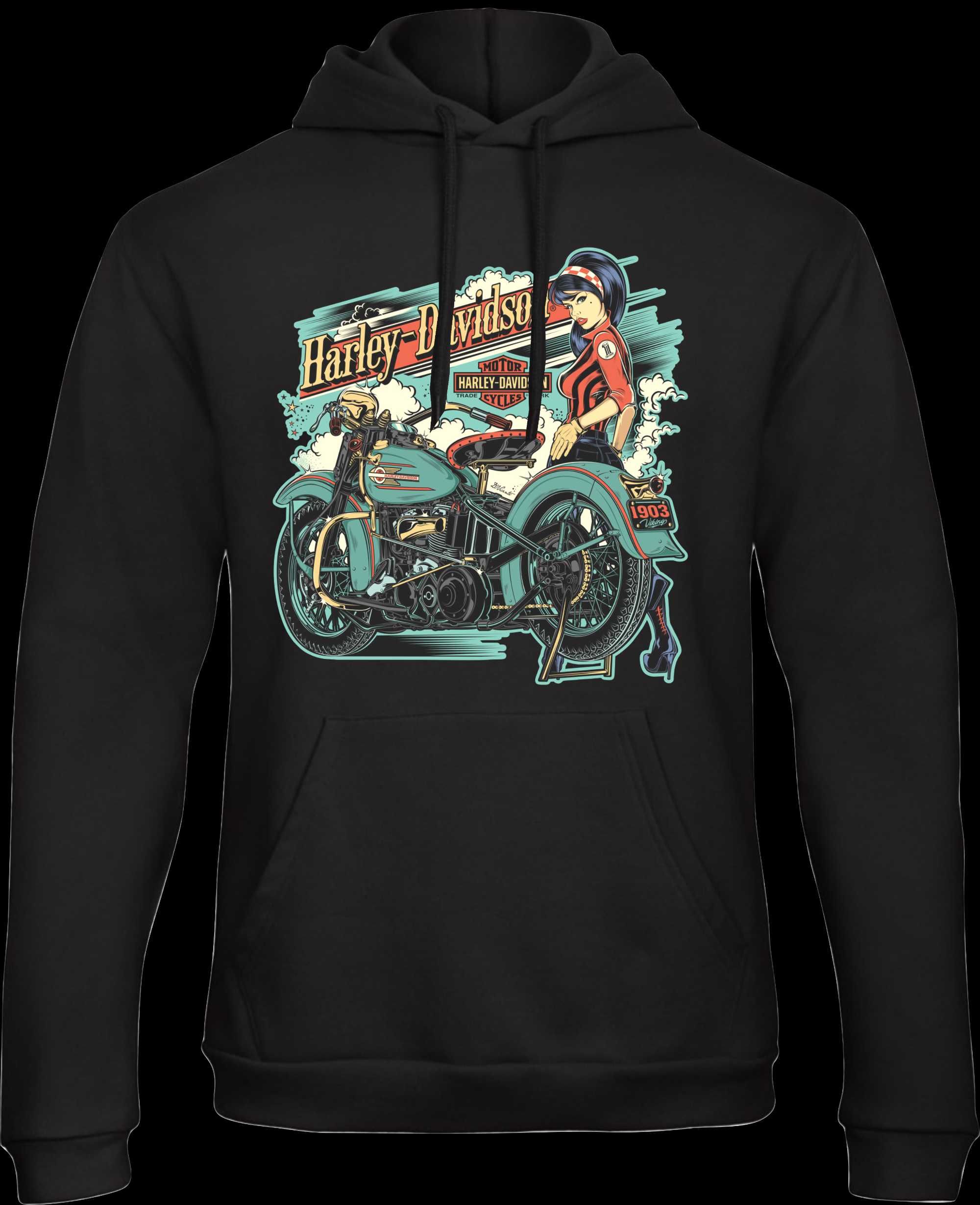 Hanorac fani Harley Davidson motorcycles fani moto harley idee cadou