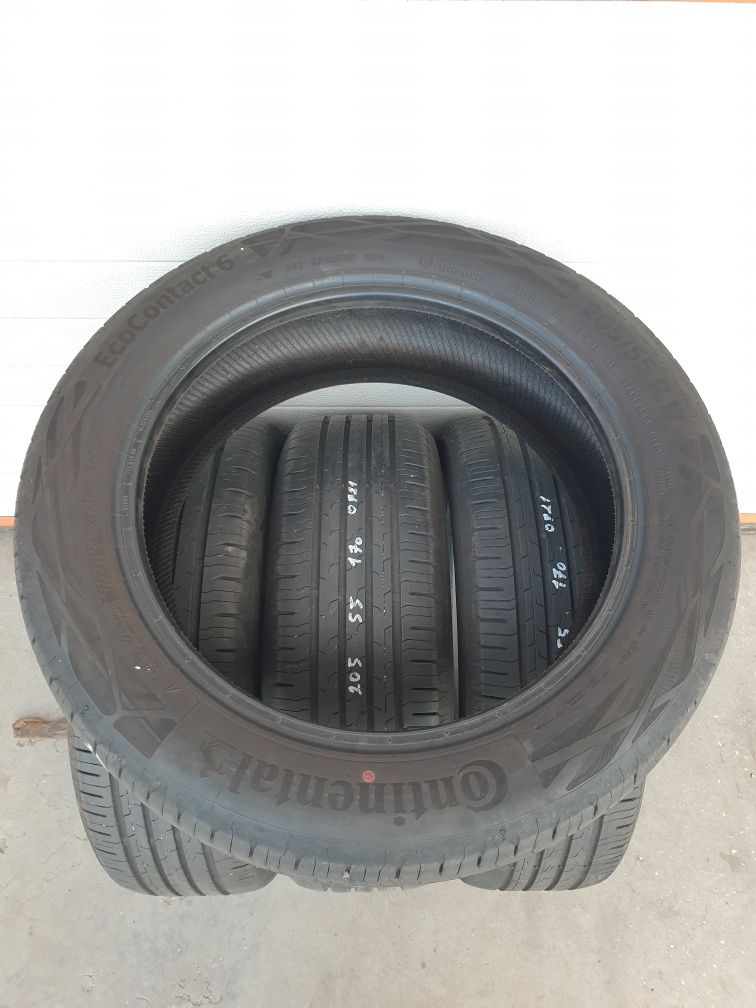 Летни гуми 4 броя CONTINENTAL EcoContact6 205 55 R17 дот 0721