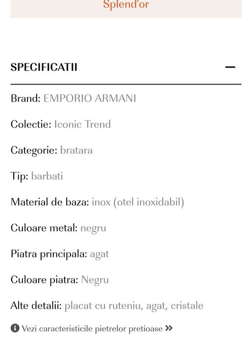 Bratara barbati Armani