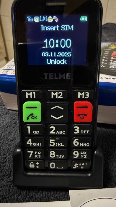 Telefon mobil seniori Telme C150 by Emporia negru ca nou