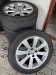 Jante aluminiu Peugeot 225 50 R17 + cauciucuri iarna