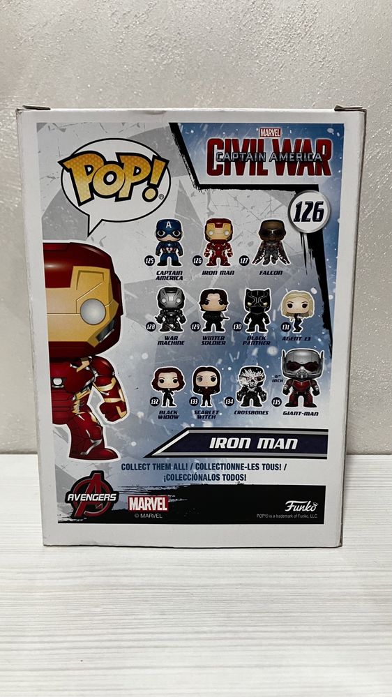 Funko POP фигурка Iron Man Civil War