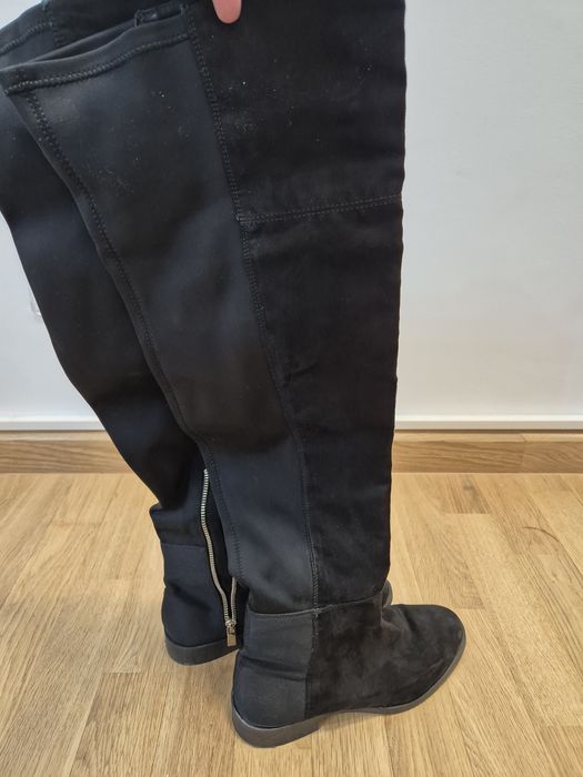 Cizme lungi toc mic 38