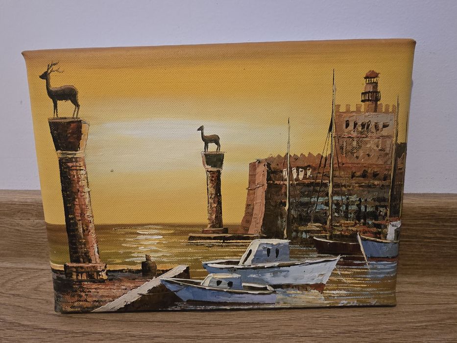 Tablouri Canvas pictate manual din Italia,  Grecia, ideale pt pensiuni