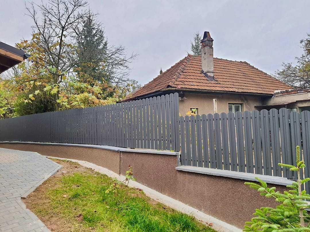 Garduri si porti stil jaluzea, sipca metalica, tabla cutata
