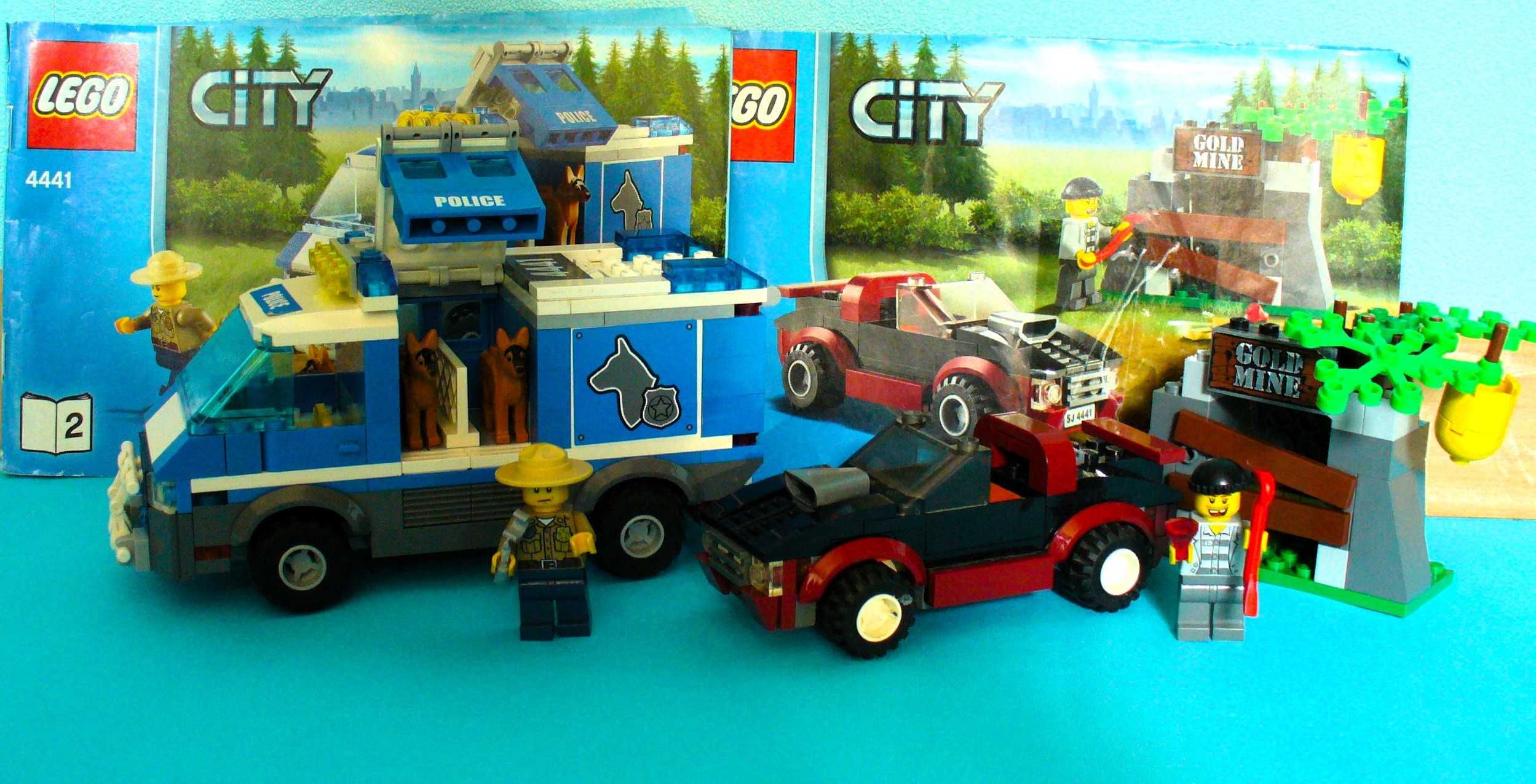 LEGO City 4439+4441+4436 Горска полиция: хеликоптер  и полиц. коли