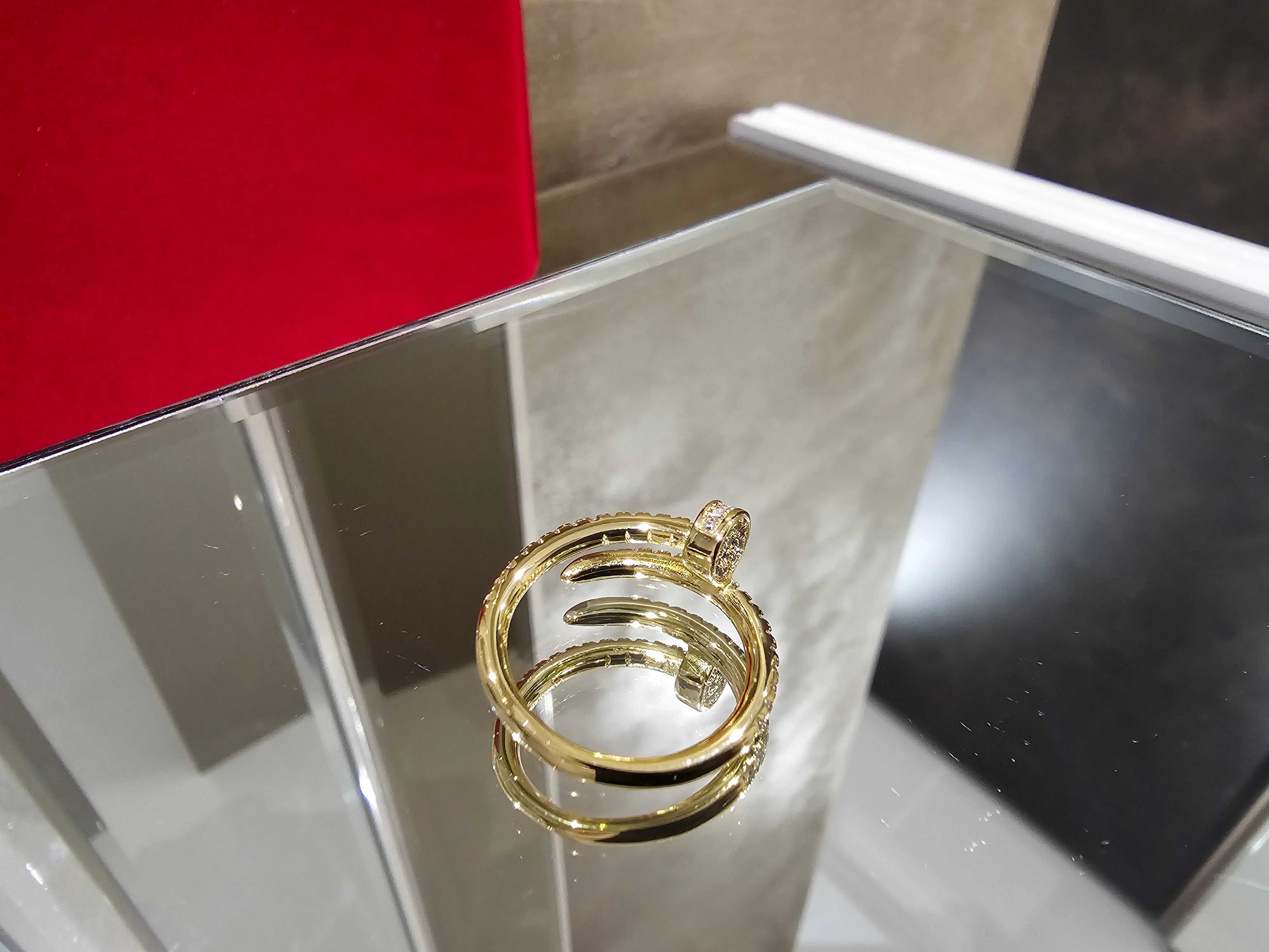 CARTIER Nail Juste un Clou Gold Small Paved Diamonds Пръстен Пирон