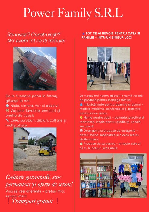 Nisip , margaritar si materiale de constructii
